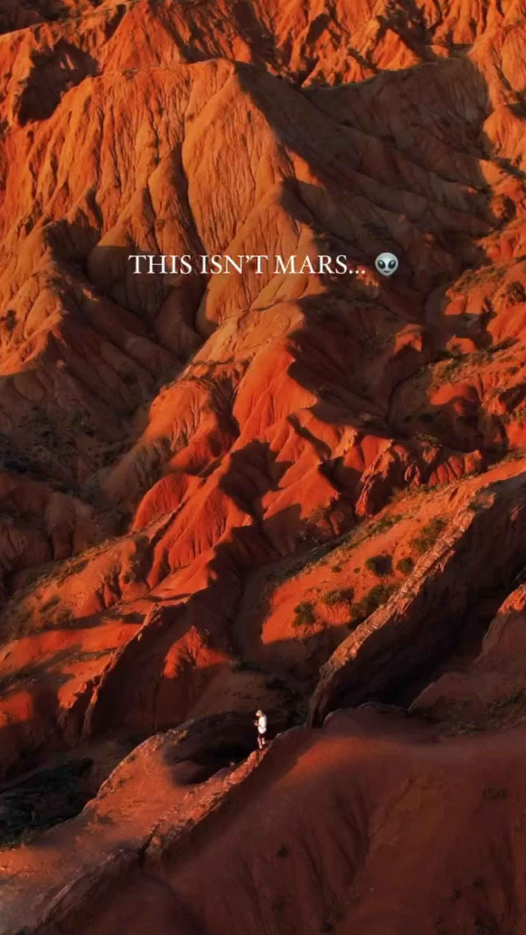 Exploring a Mars-like landscape on Earth