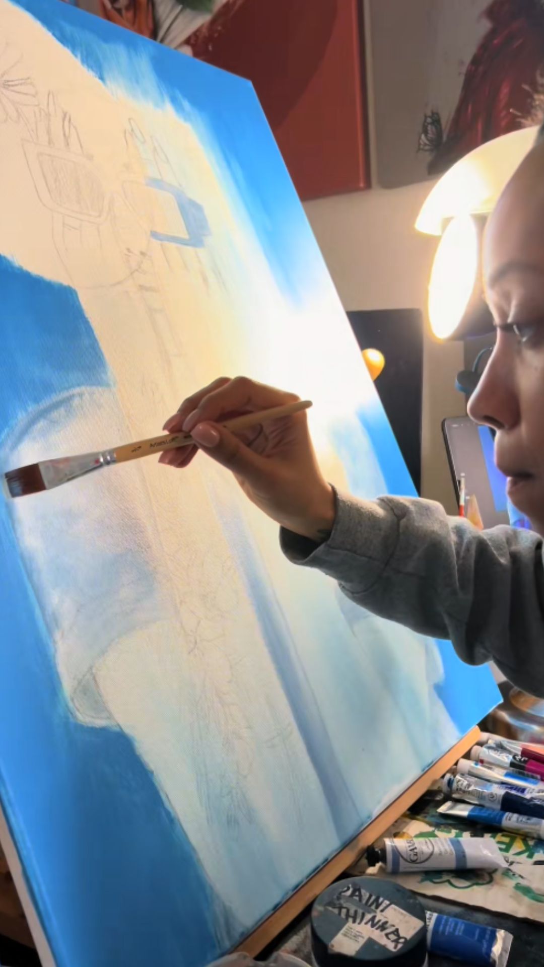 Creative artist showcases a powerful original artwork