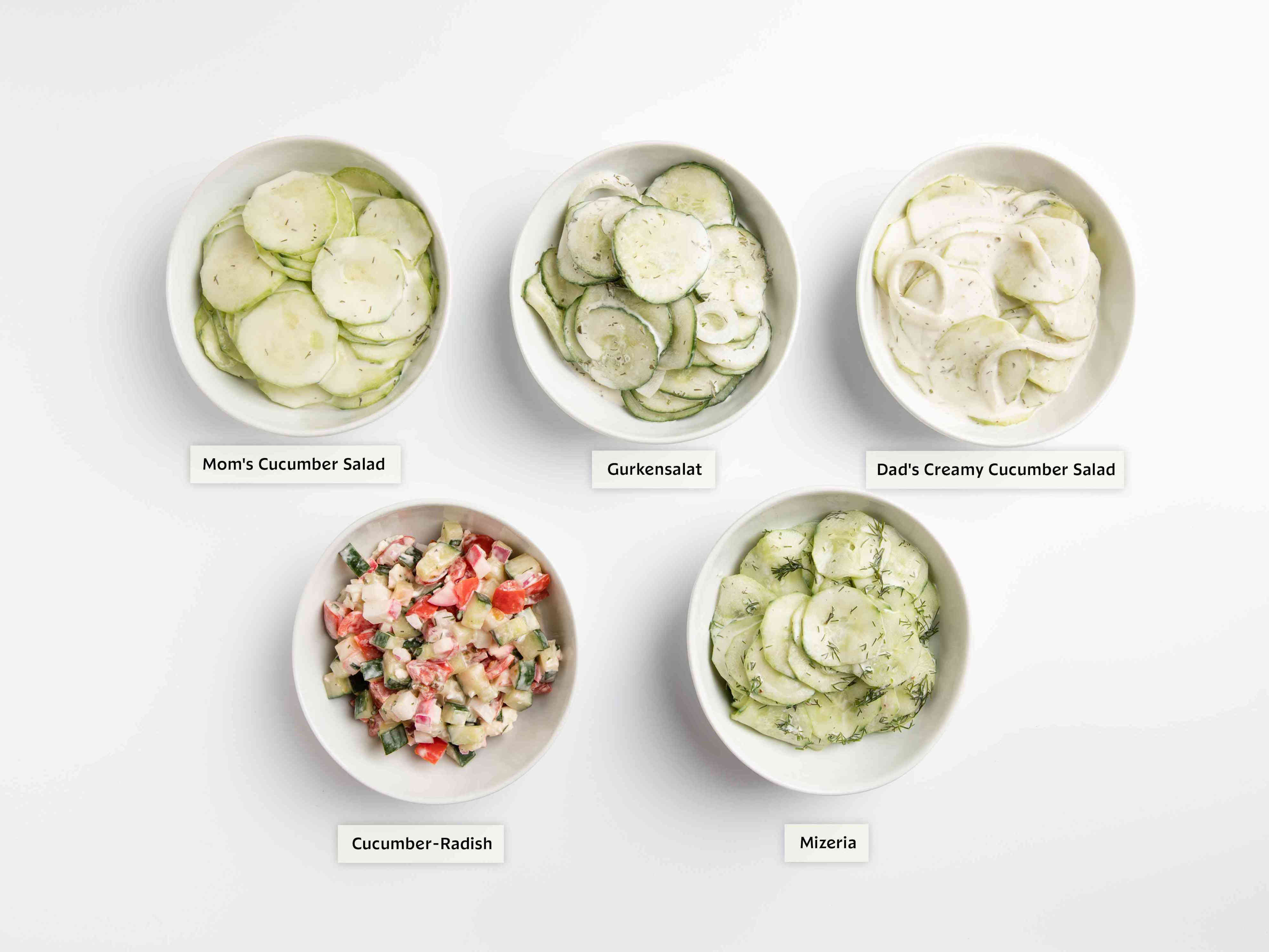 I tried our 5 most popular creamy cucumber salad recipes and discovered a new favorite