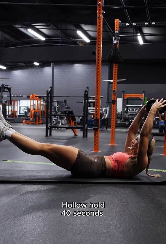 Dumbbell ab workout for a strong core at home