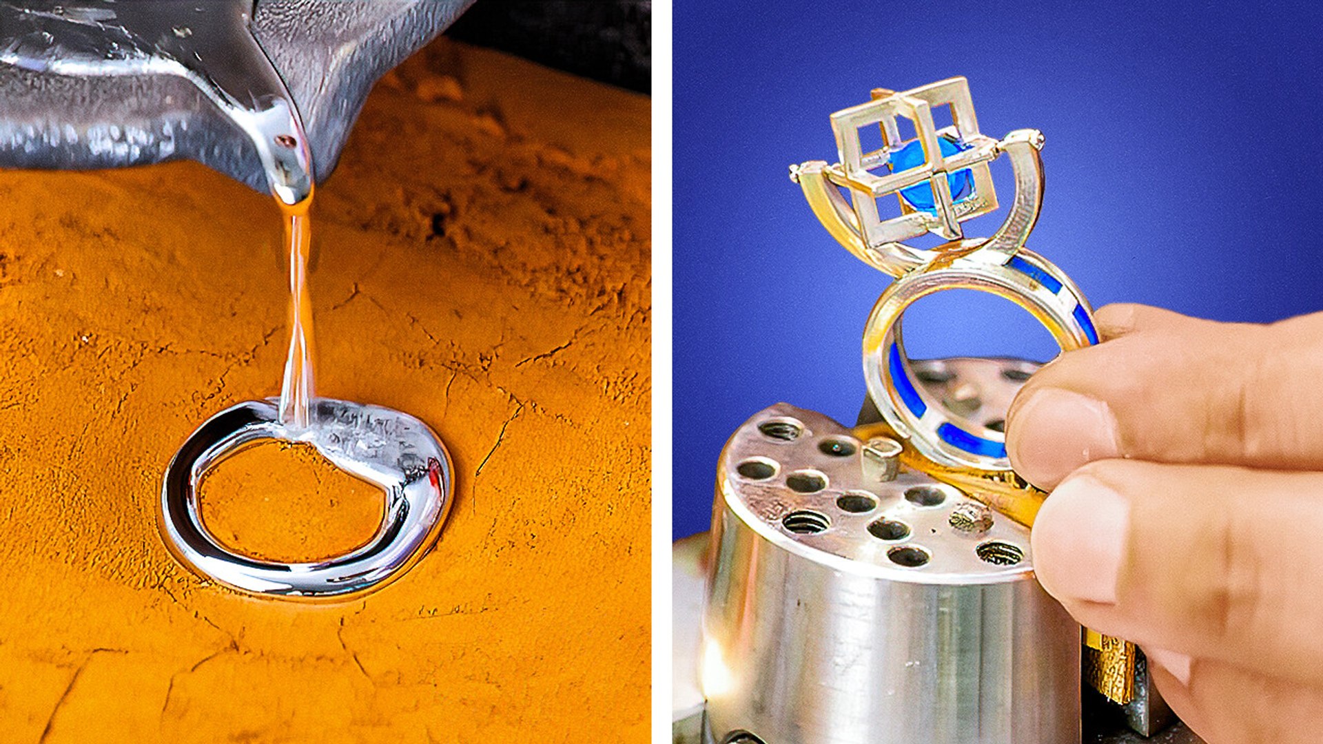 Creative ring designs using unexpected materials
