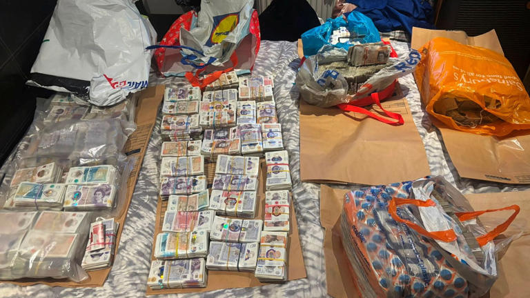 The cash is estimated to be worth £4m. Pic: Met Police