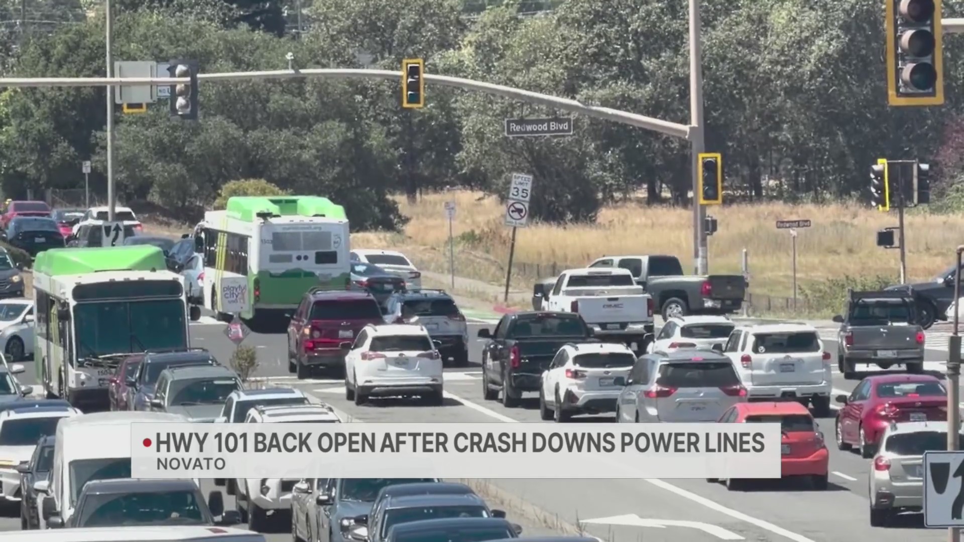 Fiery crash creates Novato traffic nightmare, triggers power outage