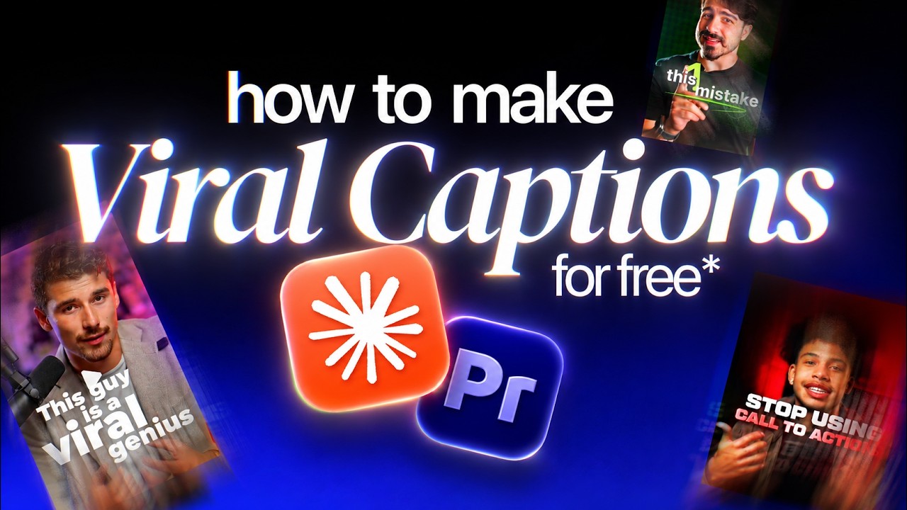 Free Premiere Pro plugin for animated captions