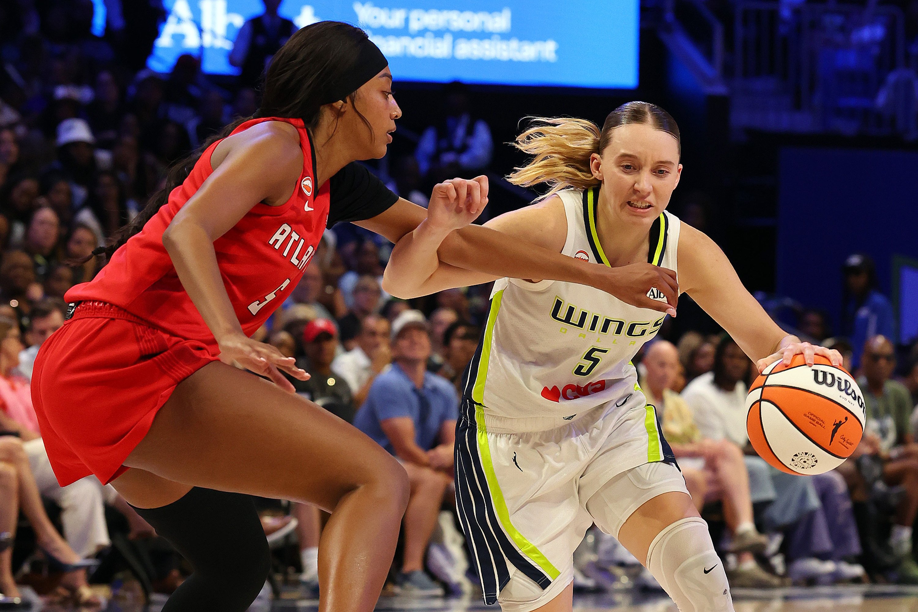 WNBA posts video of Paige Bueckers and Angel Reese making bet on Wings ...