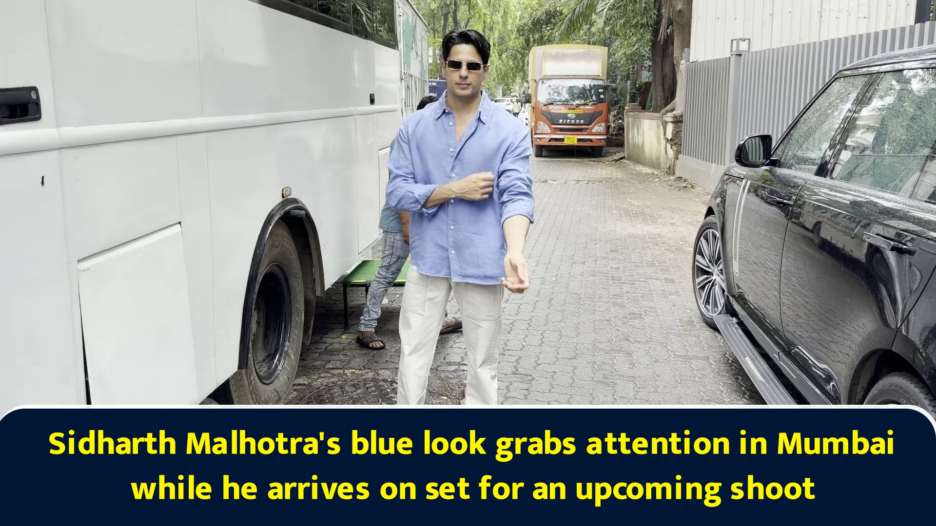 Sidharth Malhotra's blue look grabs attention in Mumbai while he ...