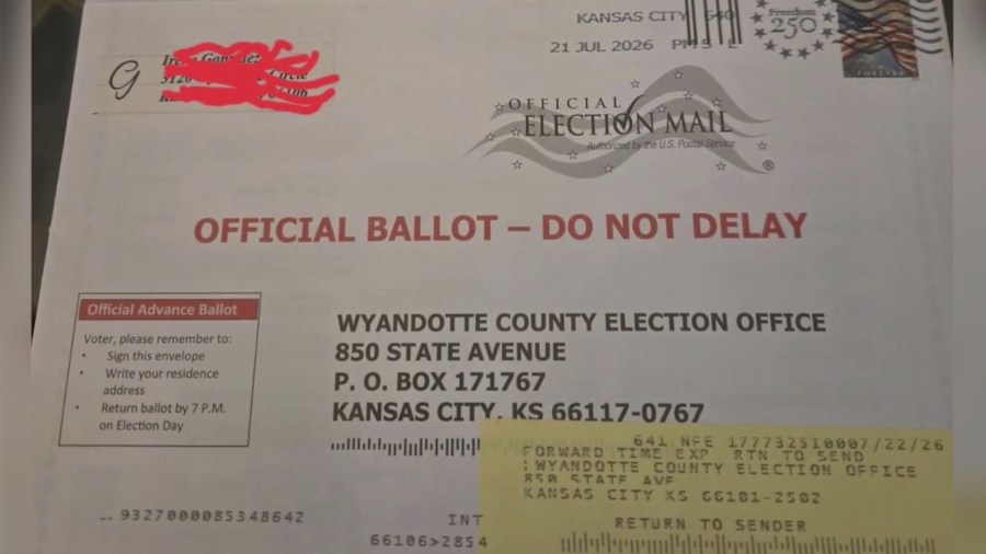 Completed ballots returned to Wyandotte County voters because of address confusion
