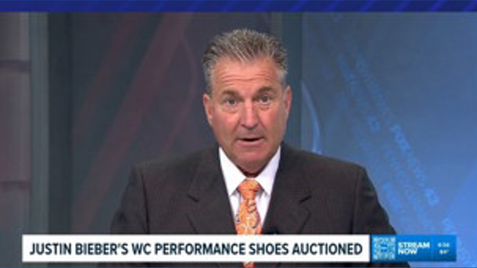 Justin Bieber's World Cup performance shoes auctioned