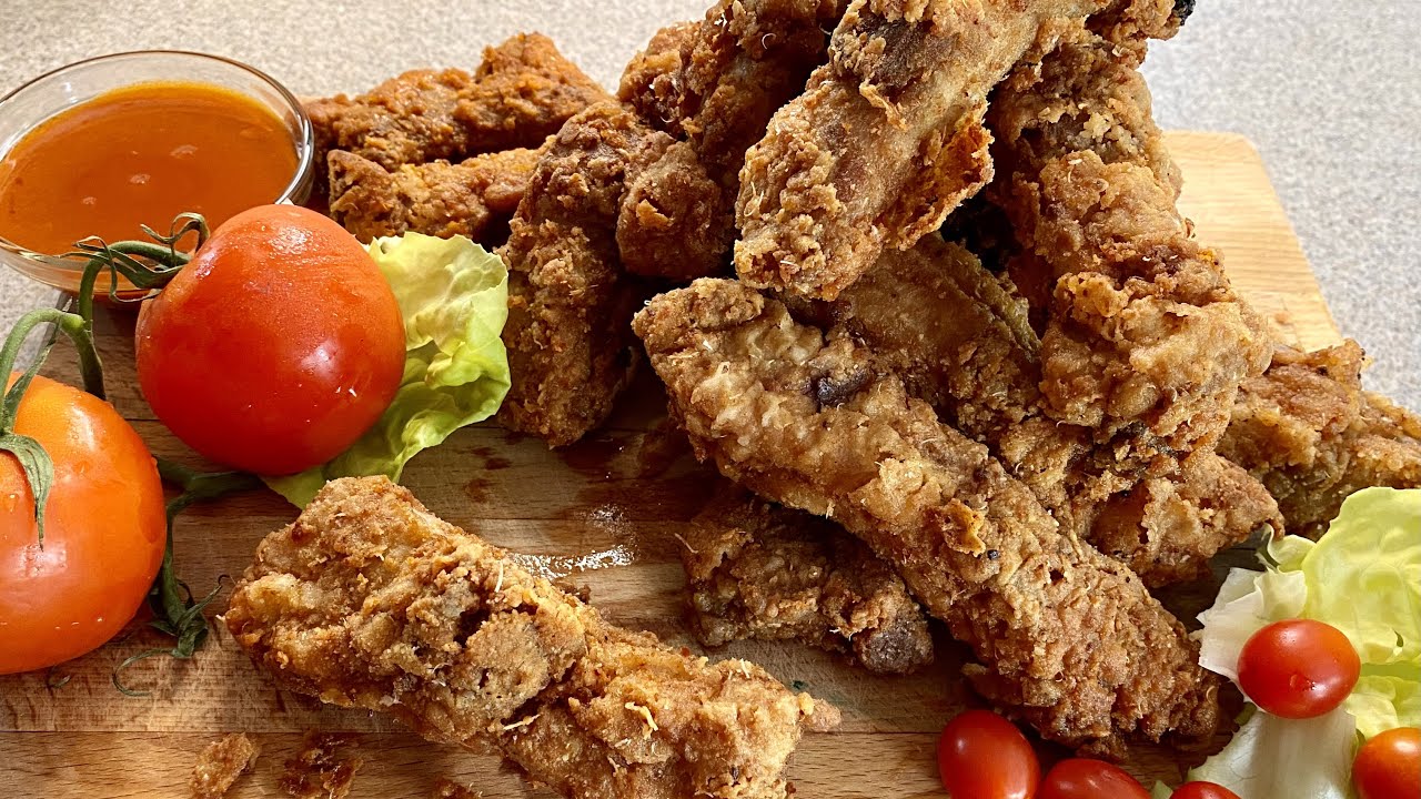 Tender deep fried baby back ribs