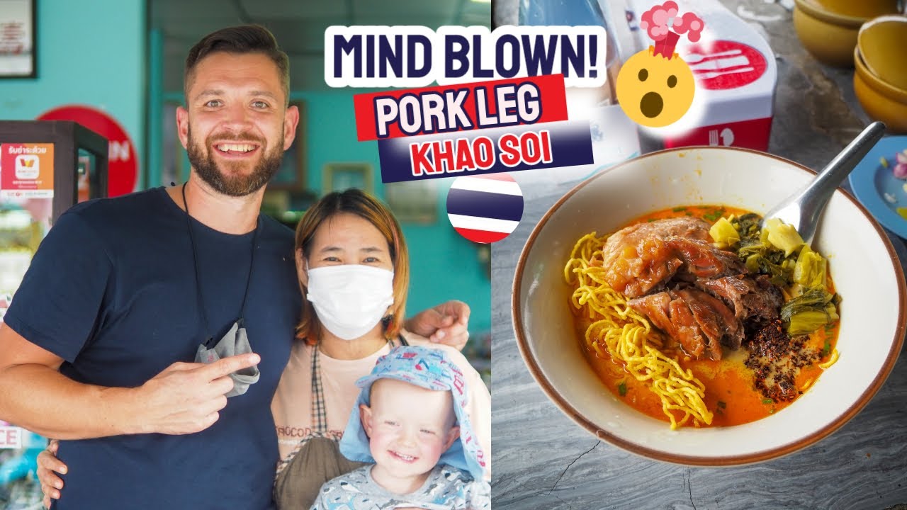Thai pork leg stew and khao soi