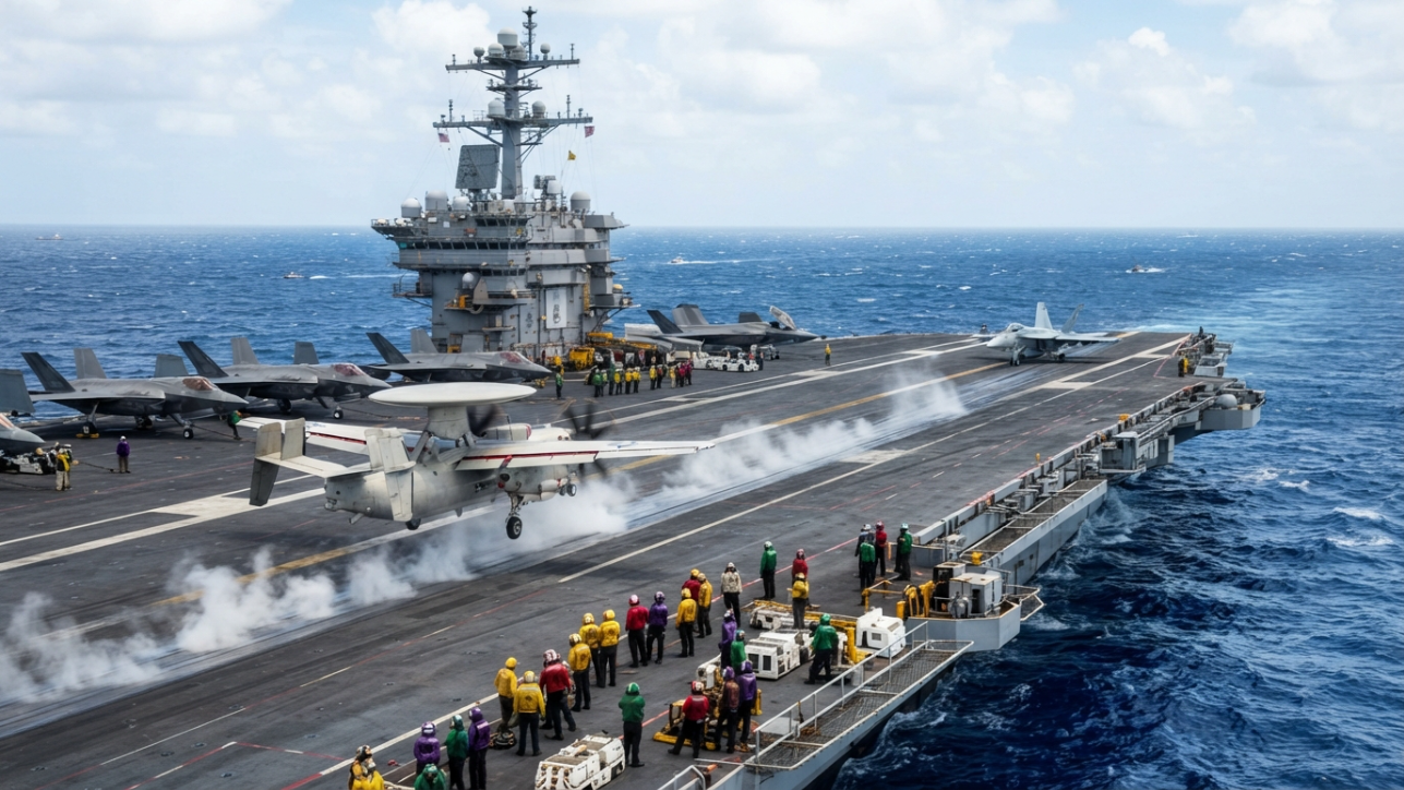 Why the first aircraft launched from a carrier is last to land