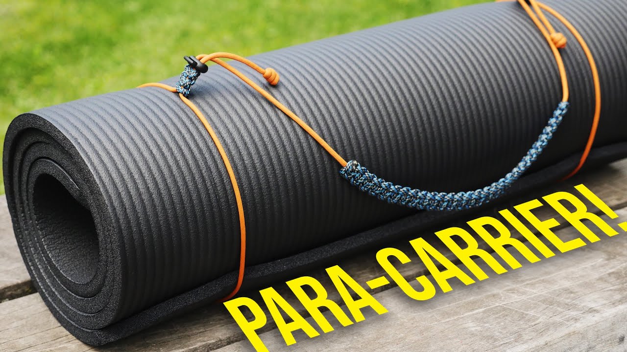 Paracord mat carrier 2.0 a smarter way to carry more than mats