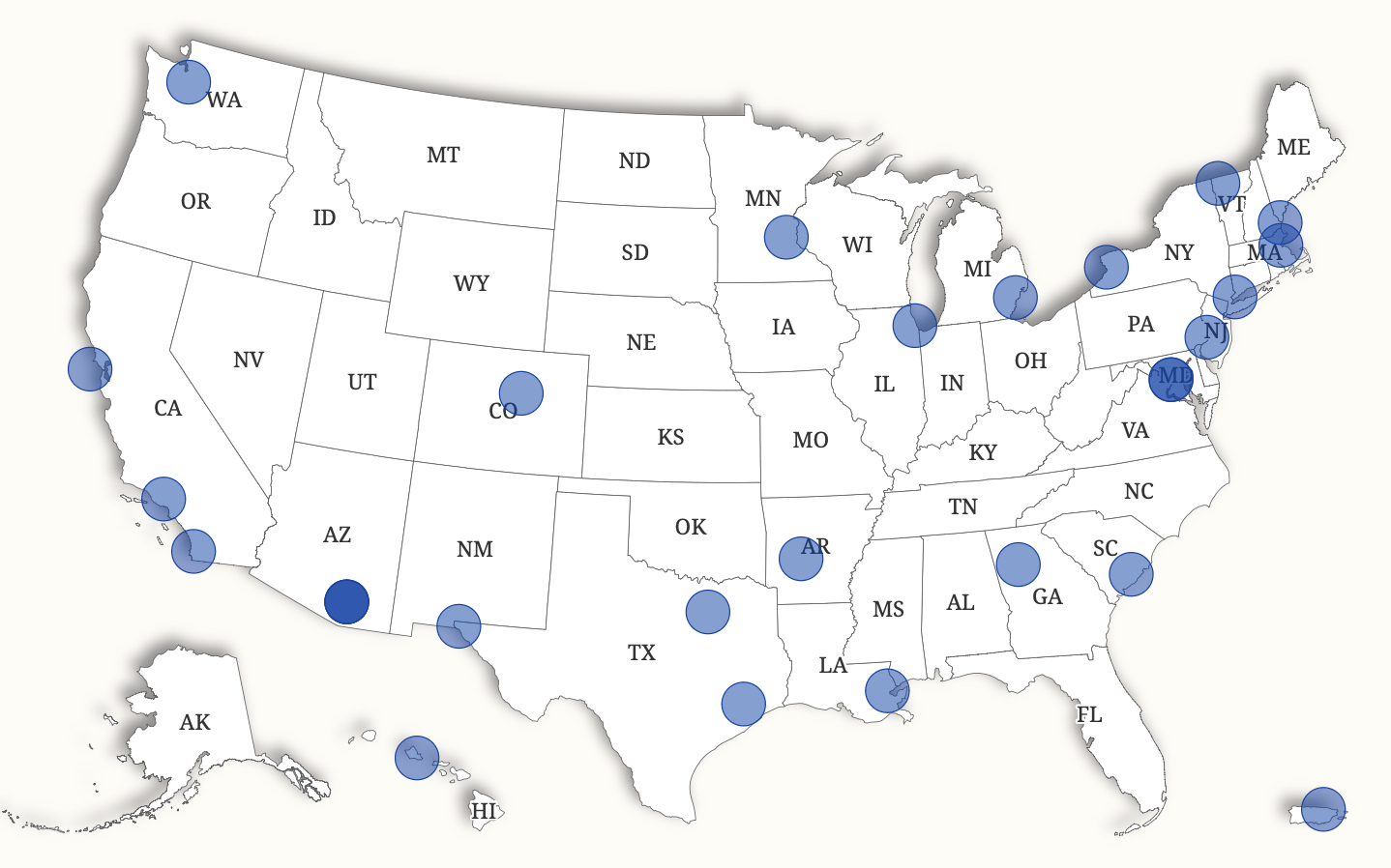Map shows states included in Trump's 'Patriot Passport' announcement
