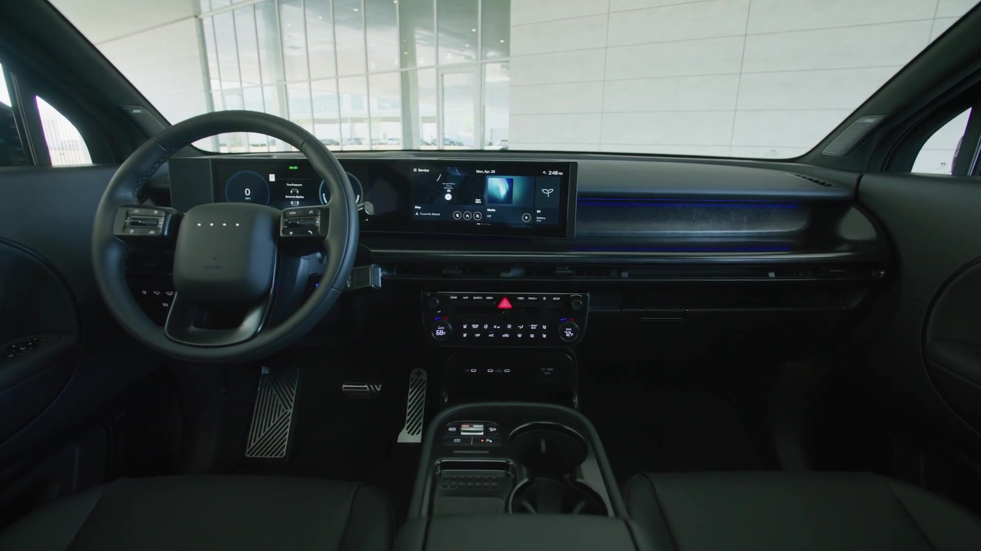 2027 Hyundai IONIQ 9 interior design in calligraphy black ink