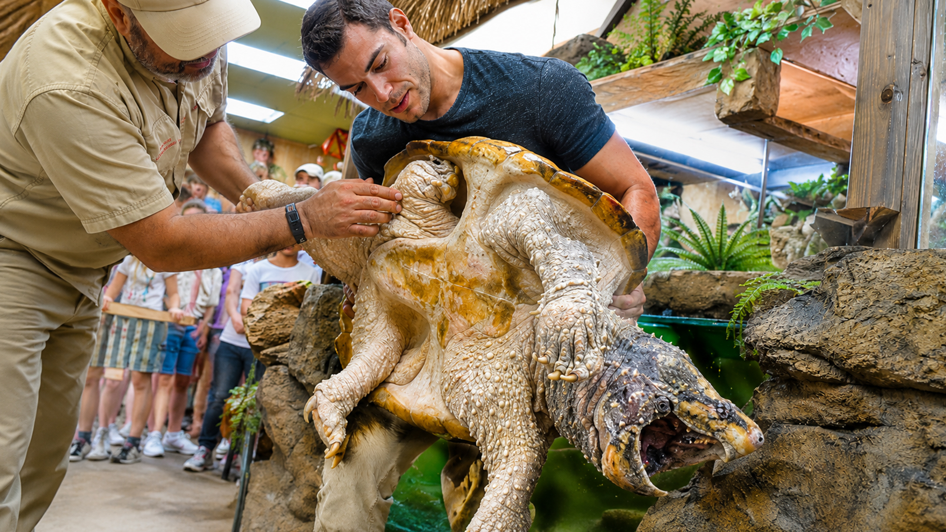 Exotic veterinarian makes an unforgettable house call for enormous reptiles