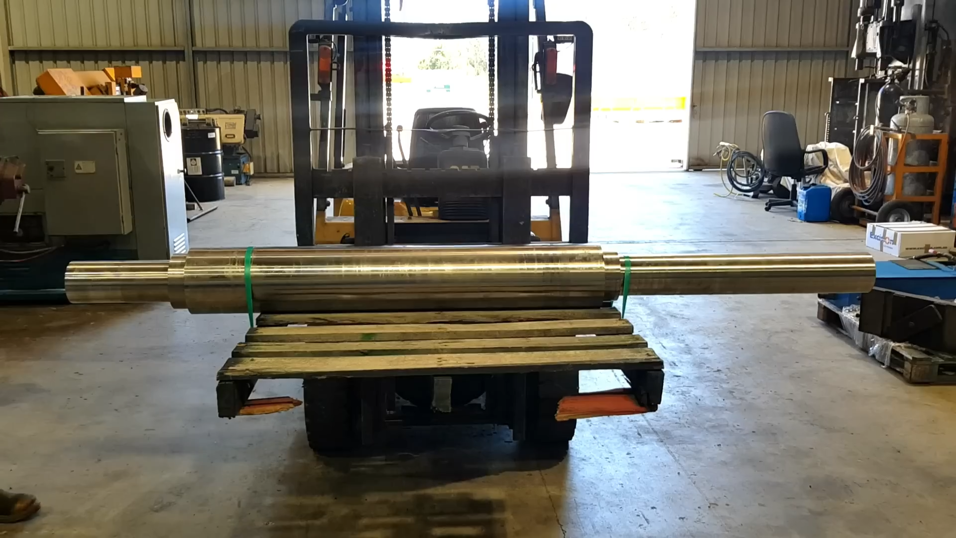 Tree grinder shaft build