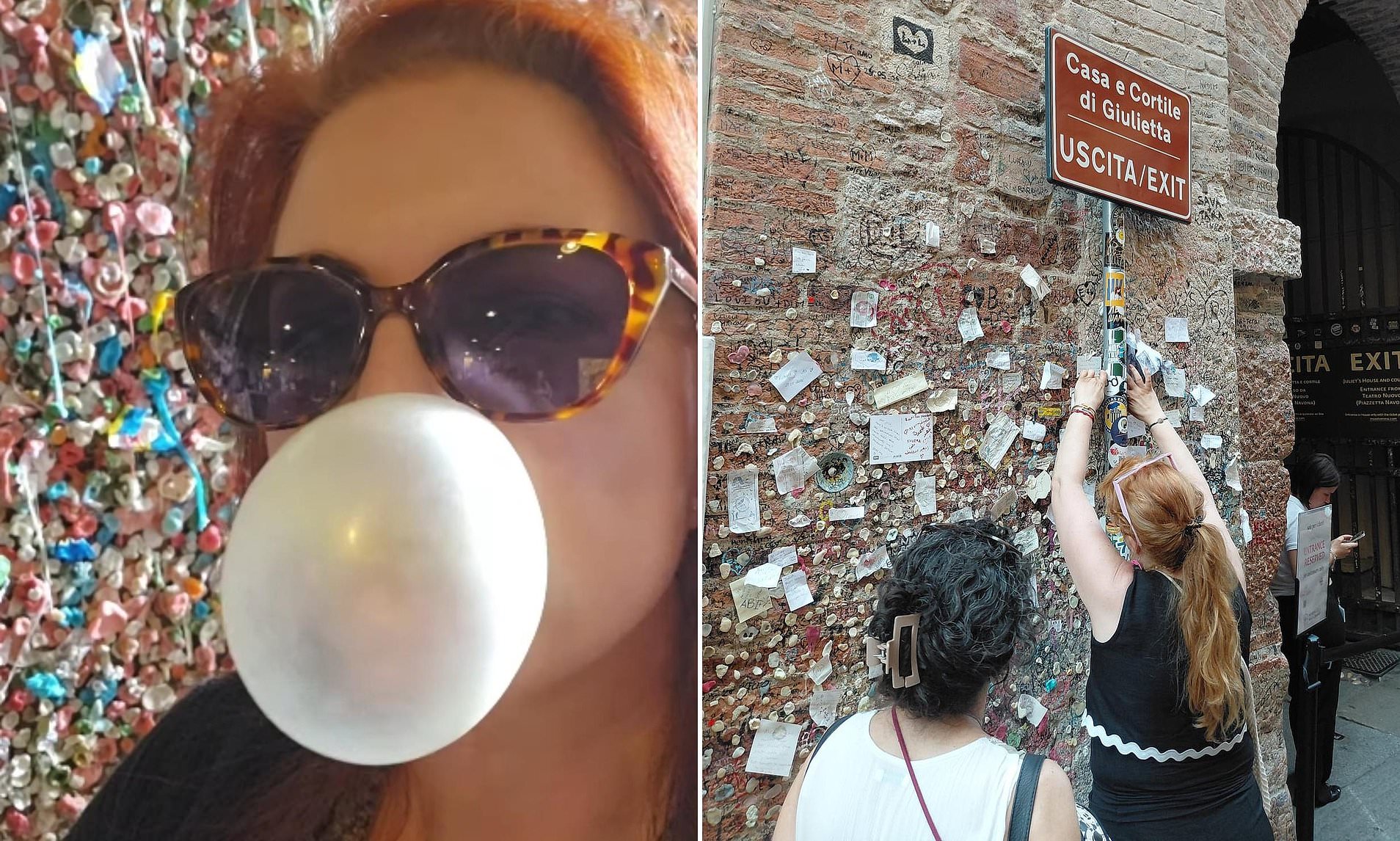 US trend for sticking chewing gum on walls at tourist sites lands in Europe's historic cities