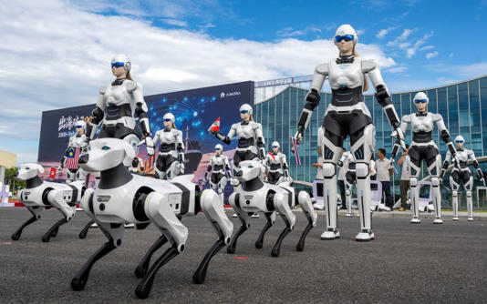 Donald Trump has banned Chinese robots from being imported into the US - Xiao Benxiang/VCG via Getty Images