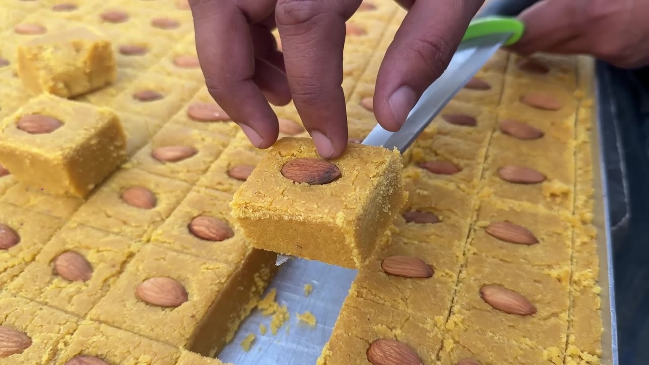 Village granny's besan barfi melts in your mouth