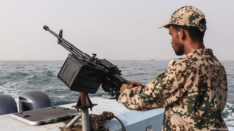 This sailor from Yemen's internationally recognized government is in charge of controlling activity on the Red Sea
