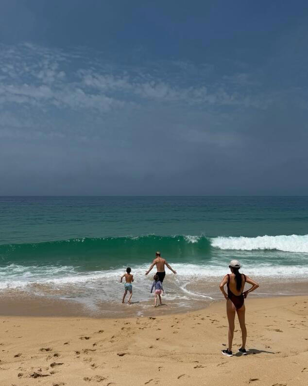 The family spent time at their luxury house in Portugal