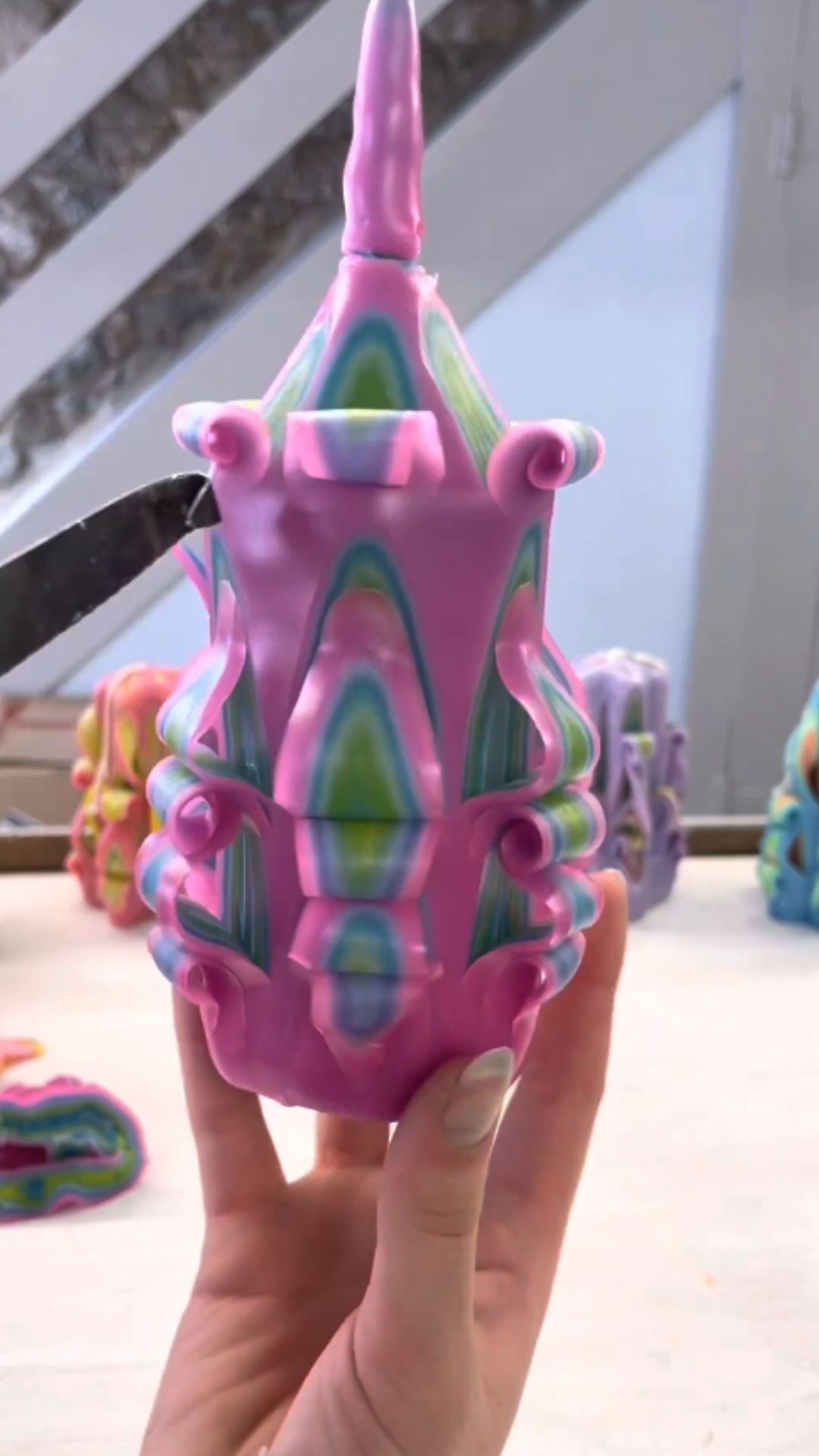 Creating unique shapes from leftover candle wax