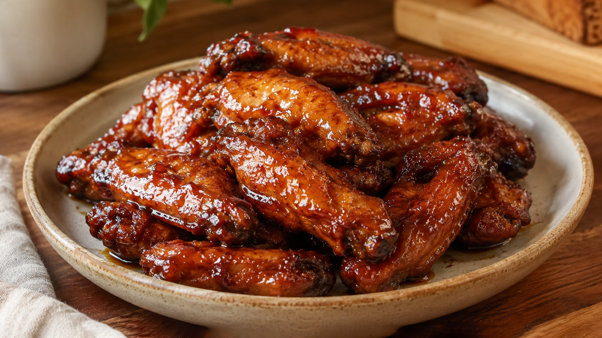 Coke turns chicken wings into a glossy braised dish