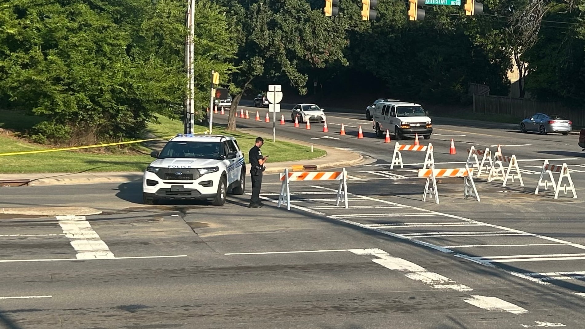Crash damages fire hydrant, closes busy south Charlotte road