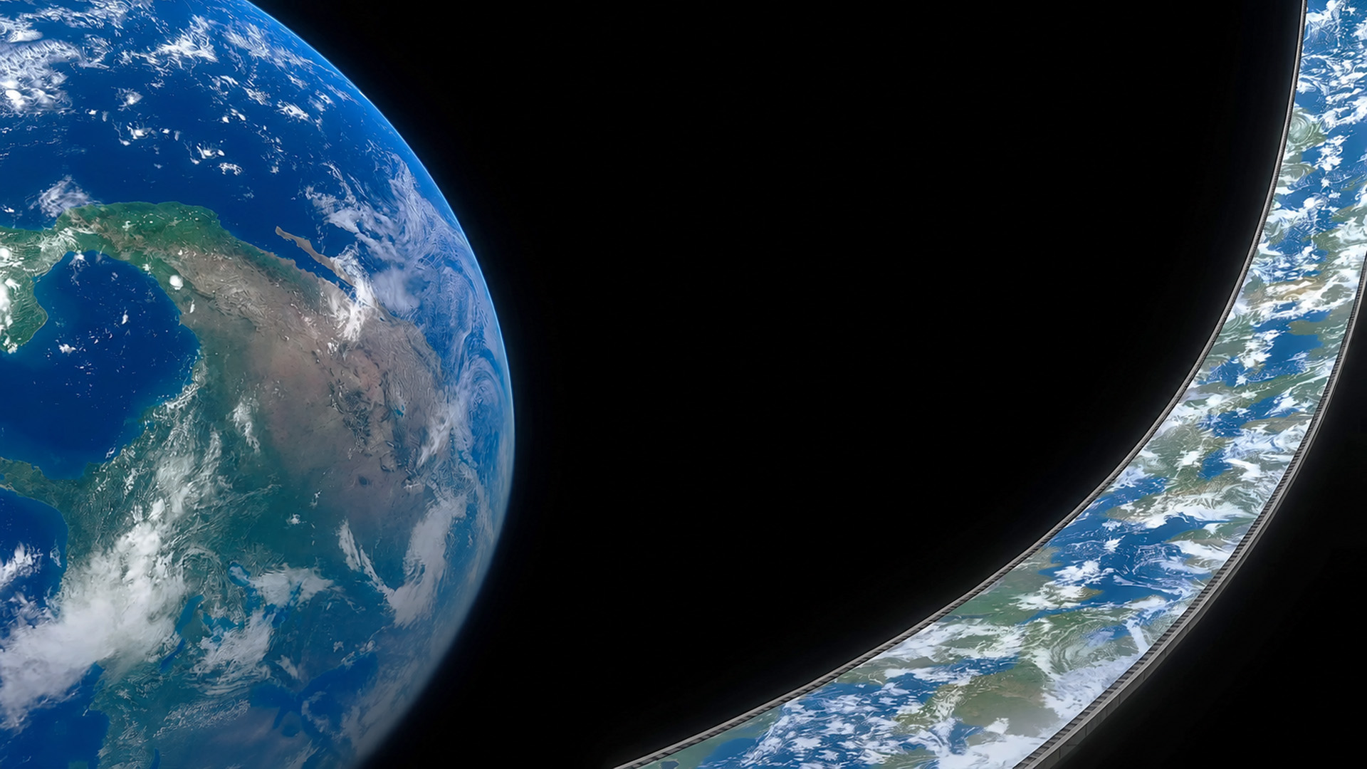 Visualizing future space megastructures and engineering feats in space