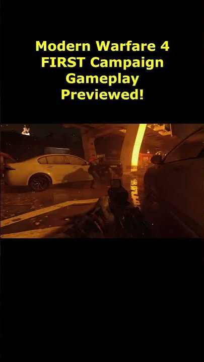 Modern Warfare 4 first campaign mission gameplay preview (COD MW4 ...