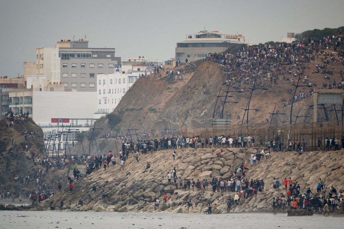 Europe border crisis as 60,000 migrants cross from Morocco in 24 hours