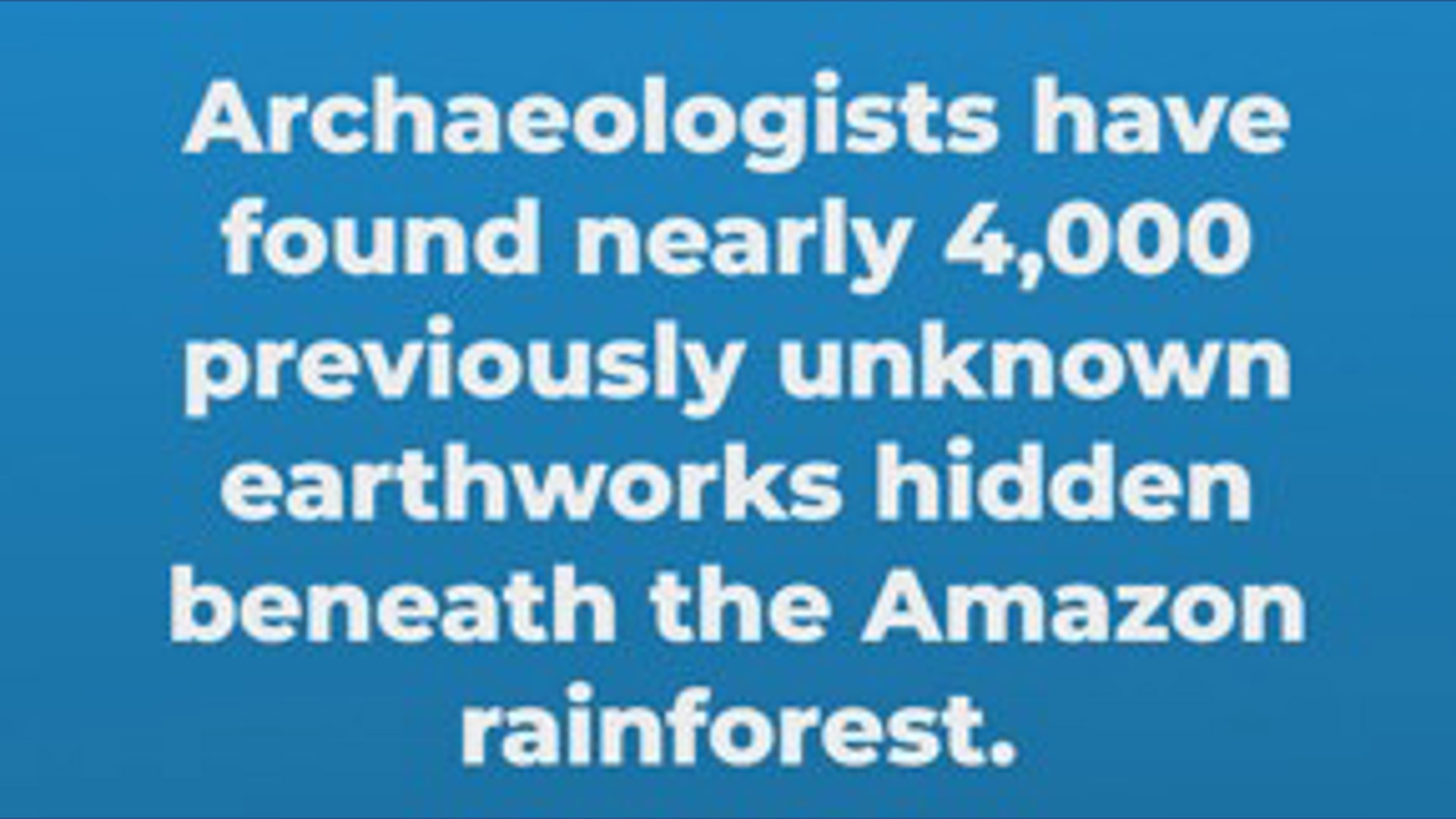 Ancient Amazon River earthworks discovered