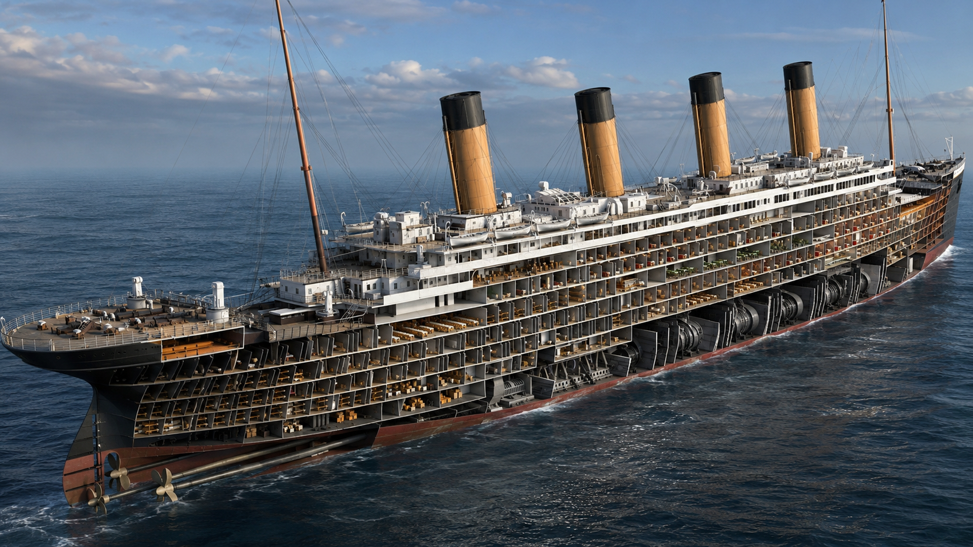 What's inside the Titanic?