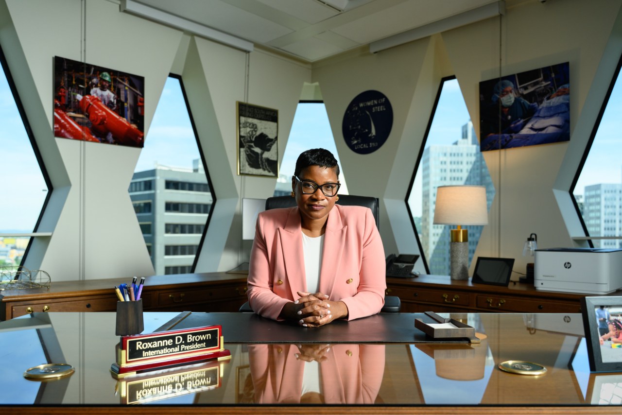 She never worked in a steel mill. Now she leads the United Steelworkers.