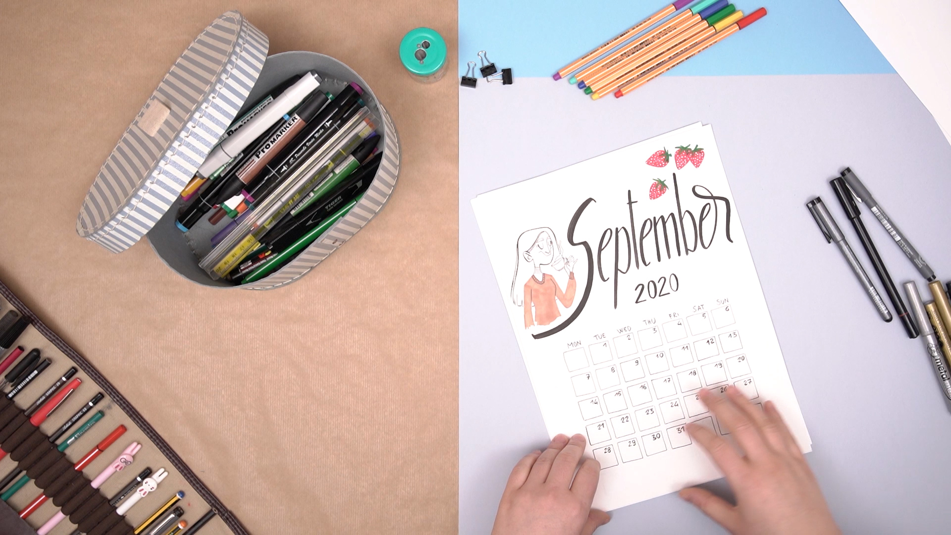 DIY custom calendar, get stuff done in style