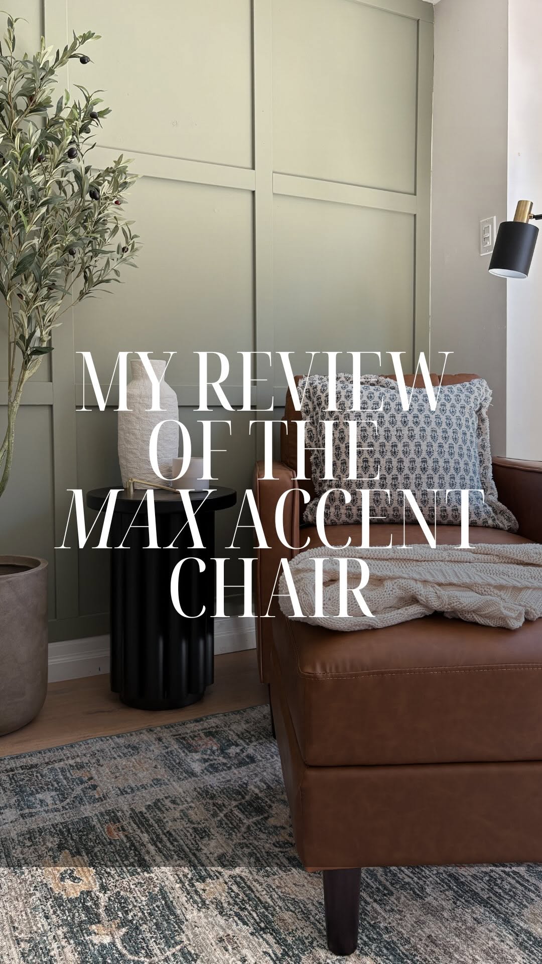 Max accent chair style and comfort