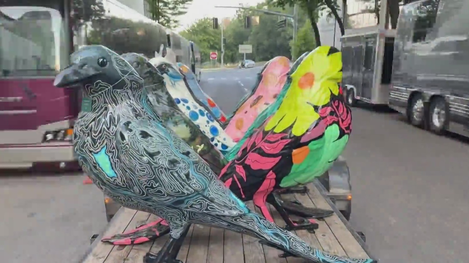 30 colorful crows take flight across Portland in new Wildwood art trail