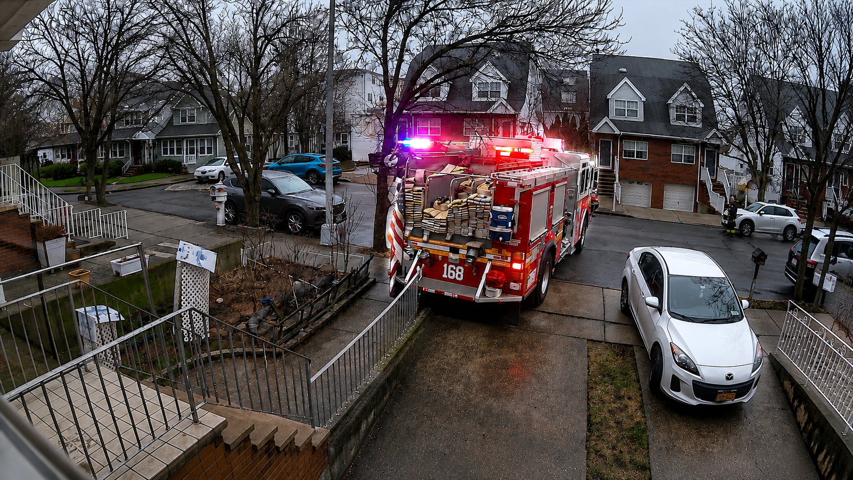 Fire truck causes property damage - then the crew goes silent