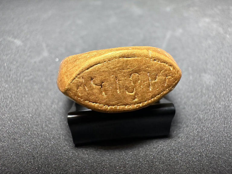 2,000-year-old gold rings engraved with ancient scripture discovered in ...