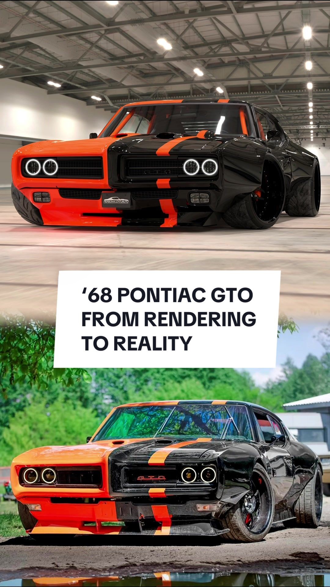 1968 Pontiac GTO build from rendering to reality