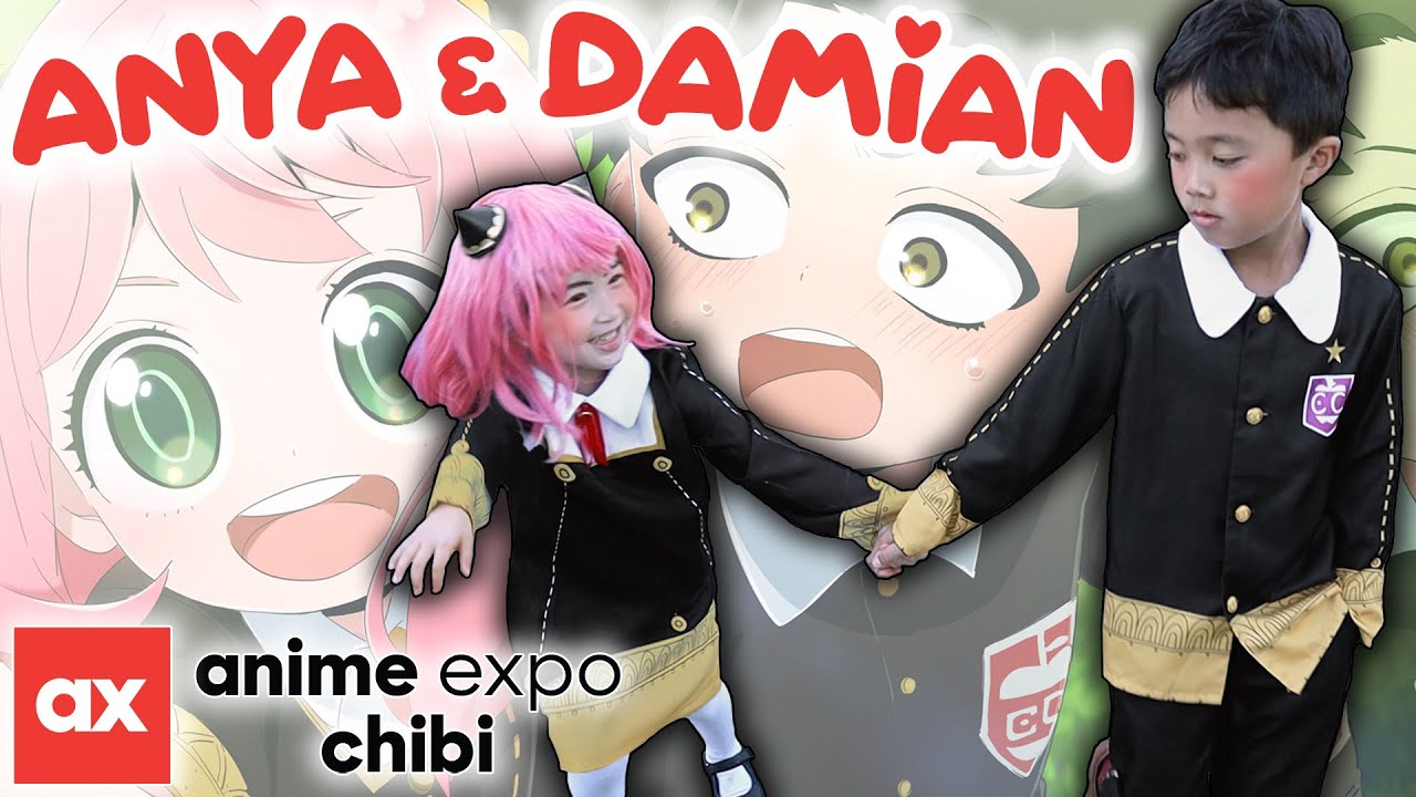 See Anya and Damian run around Anime Expo Chibi