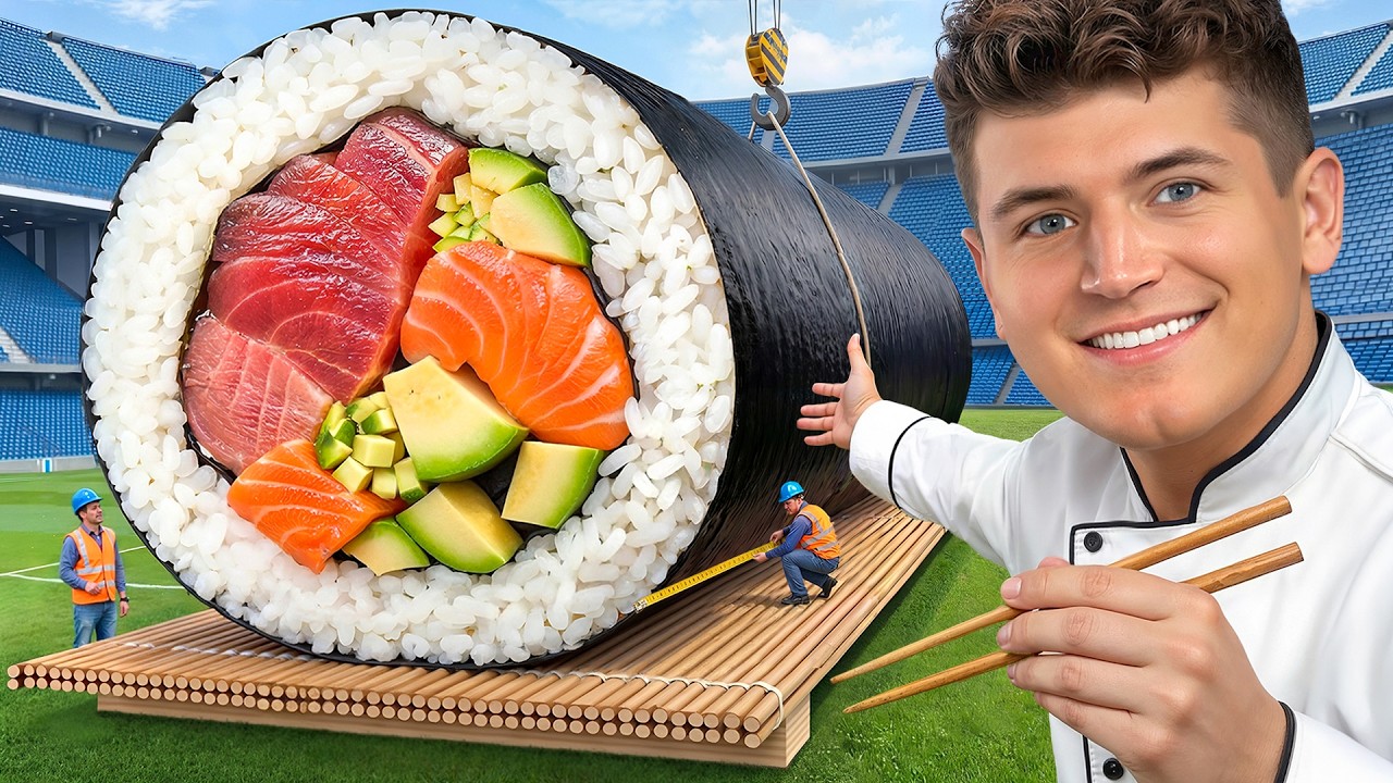 A 7-foot sushi roll turned into a massive Guinness World Records attempt