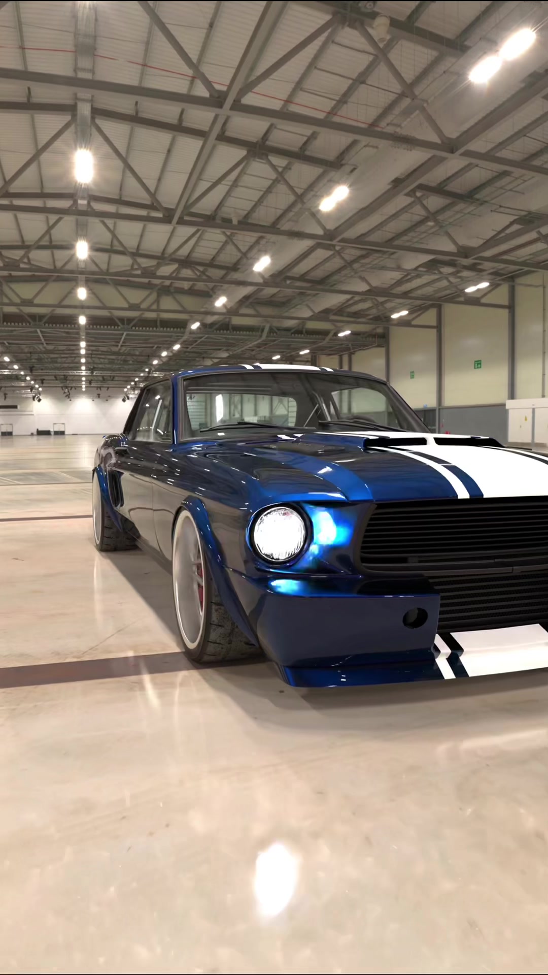 A closer look at a custom Mustang design