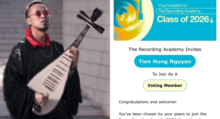 Sự nghiệp nam nghệ sĩ người Việt có quyền bỏ phiếu Grammy