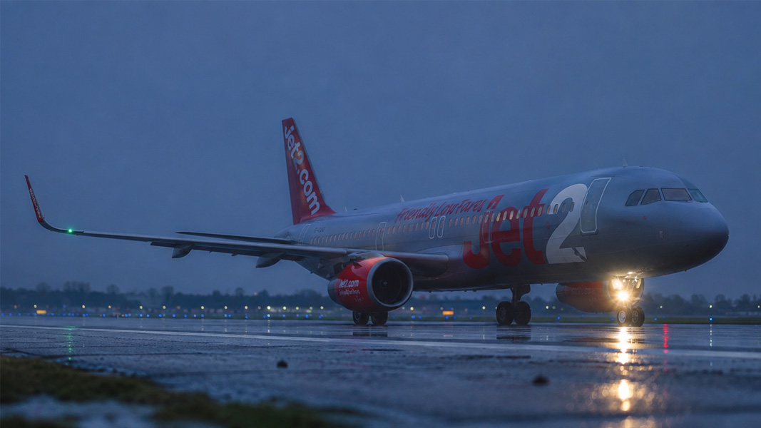 Jet2 G-SUNO first flight caught on camera