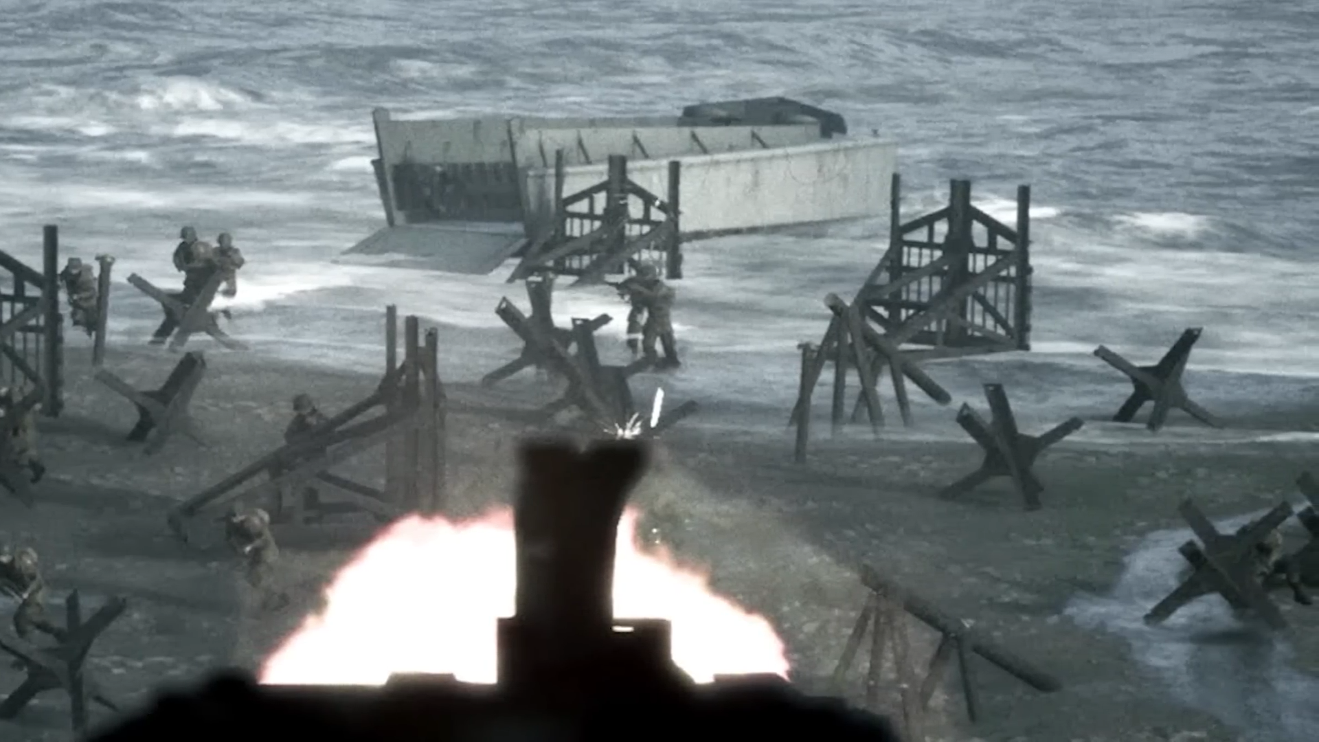 The last MG42 defending Omaha Beach