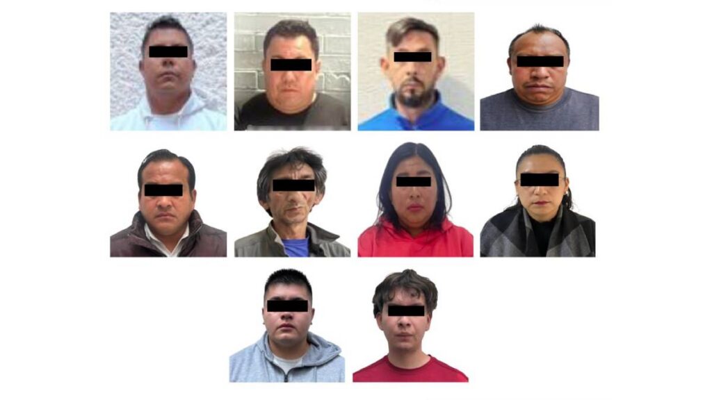Detenidos de la misma red de fraude, anteriormente. Foto: SSC CDMX
