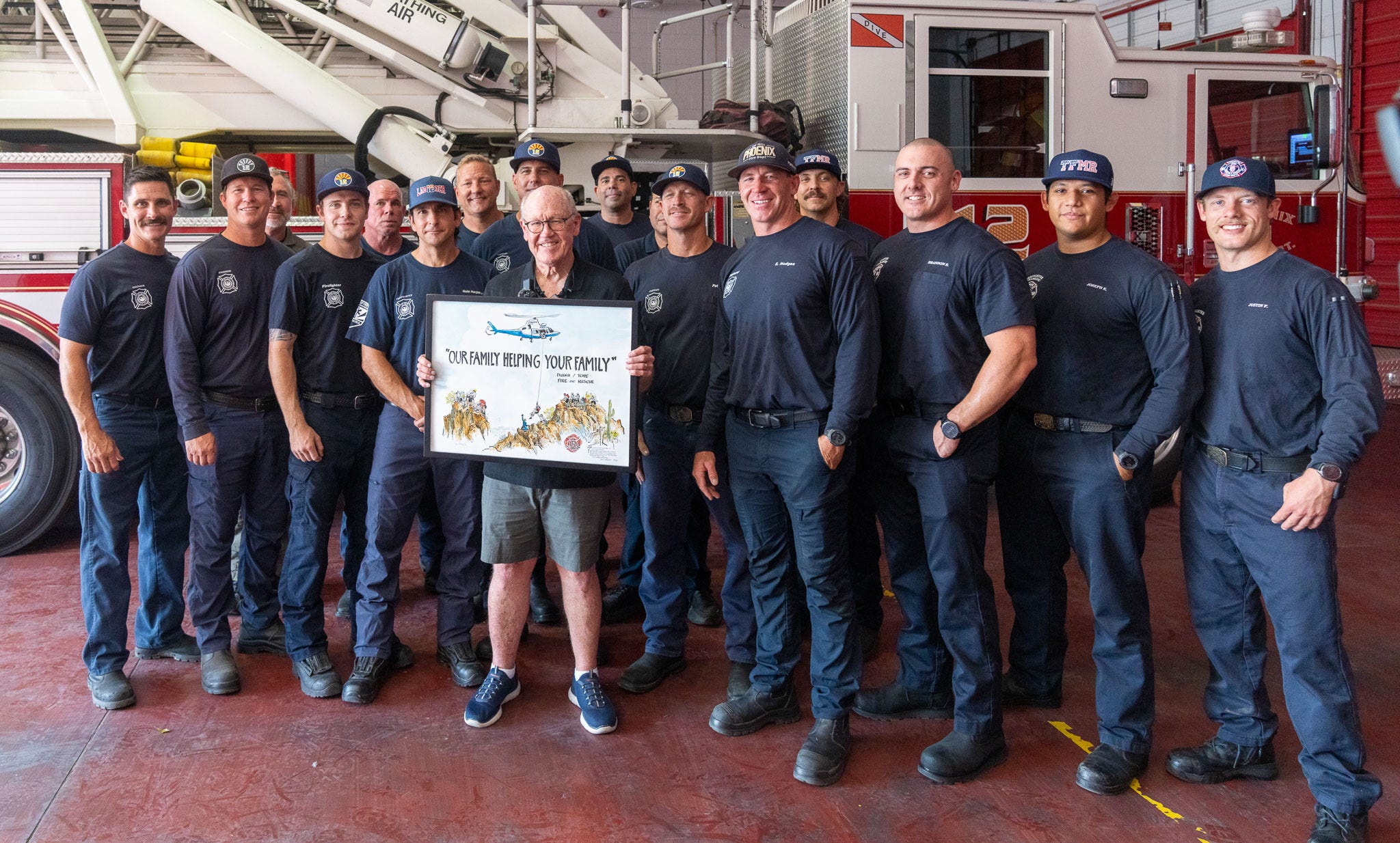 Oscar winning Animator Gifts Hand drawn Picture After Dramatic AZ Rescue