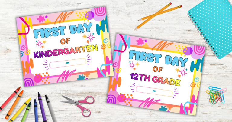 First day of school signs (free printables)