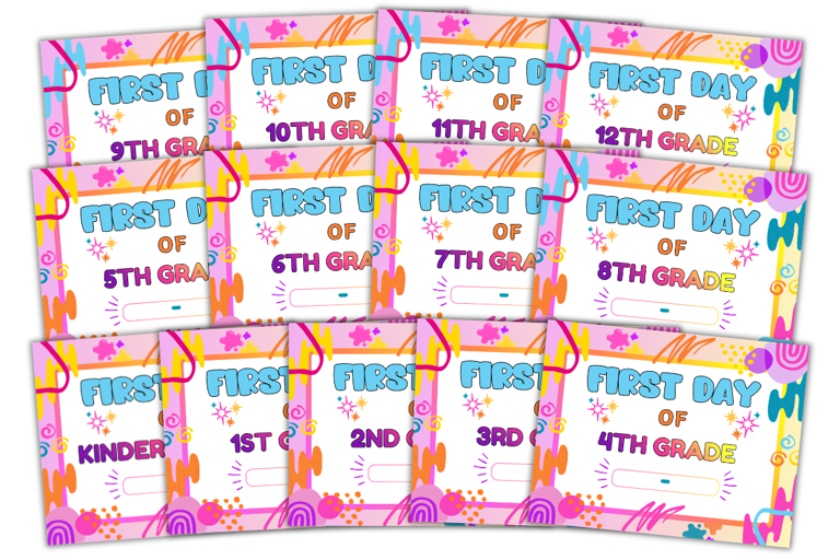 First day of school signs (free printables)
